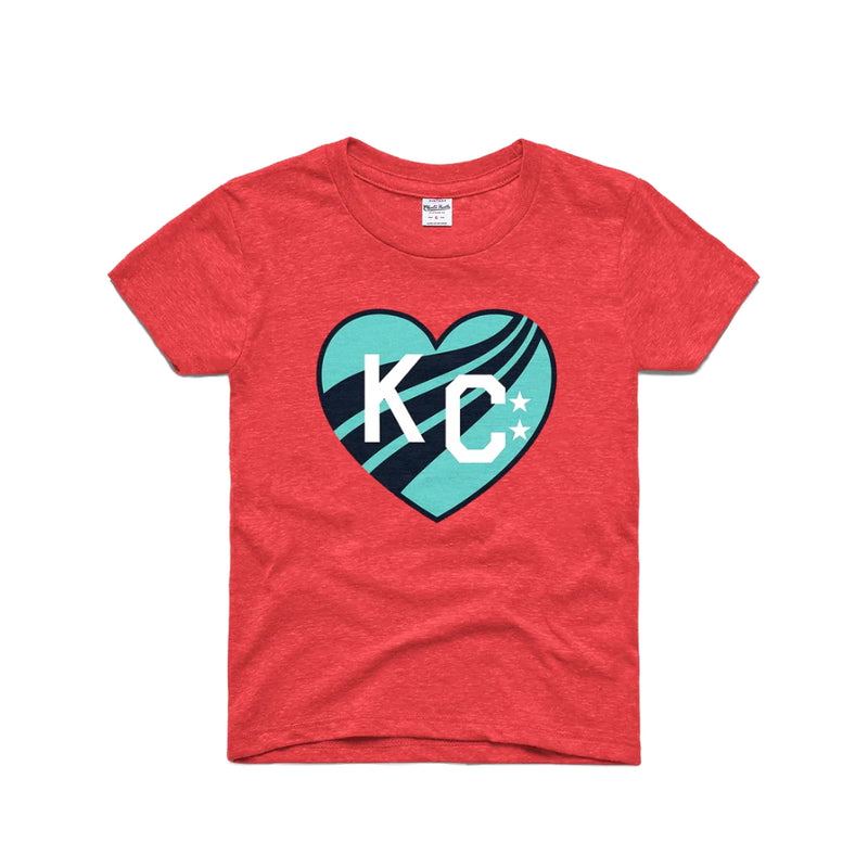 Charlie Hustle KC Current Heart Kids Tee – Made in KC