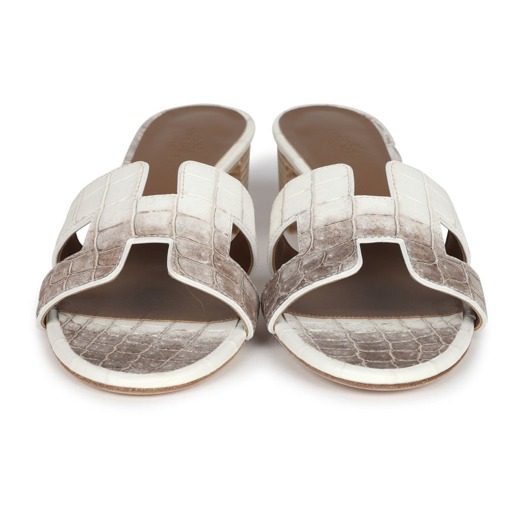 Hermes Oasis Sandal Himalaya Matte Niloticus Crocodile 37 EU