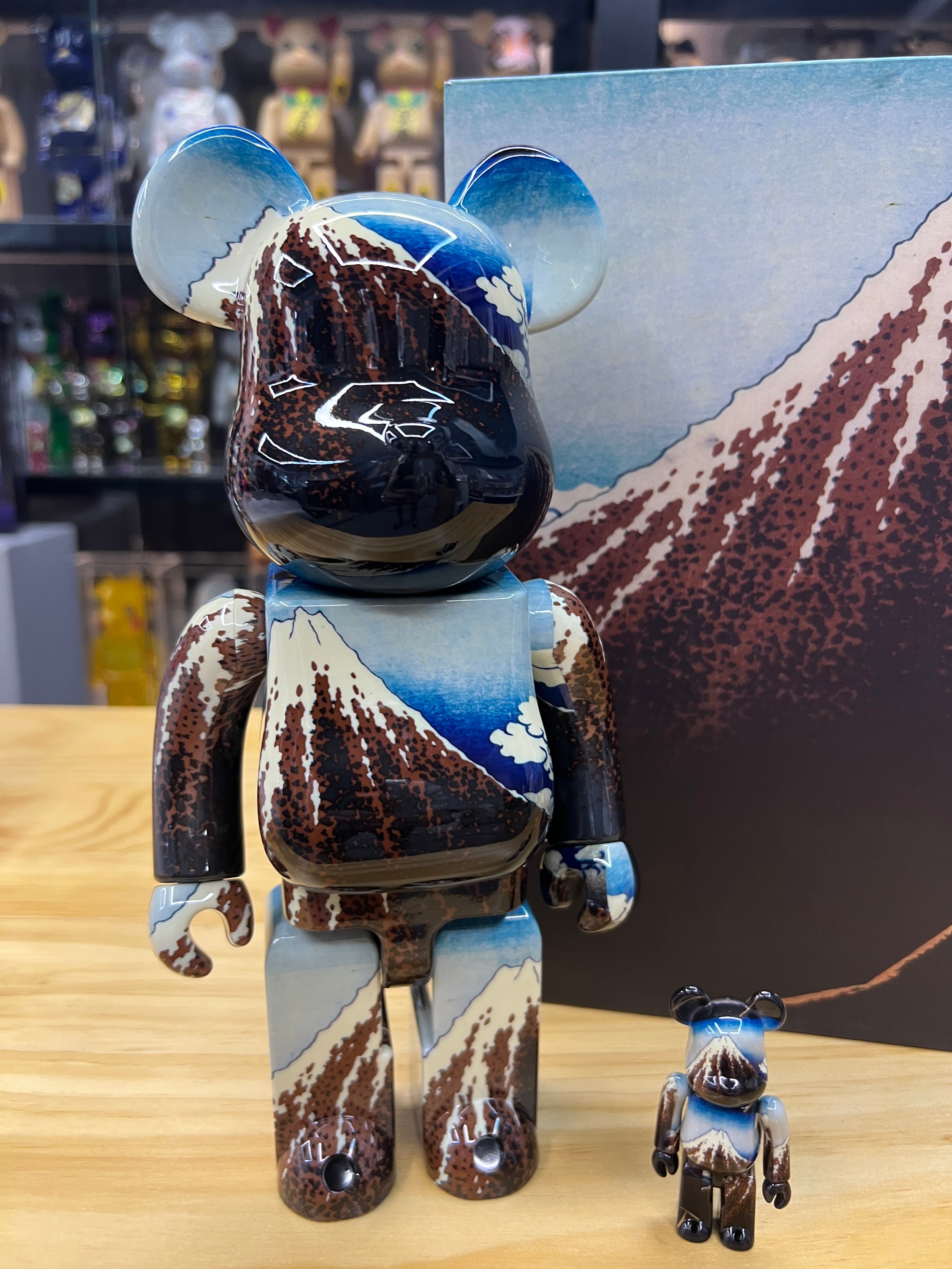 BE@RBRICK 葛飾北斎 「冨嶽三十六景 凱風快晴」100％ & 400％ - その他