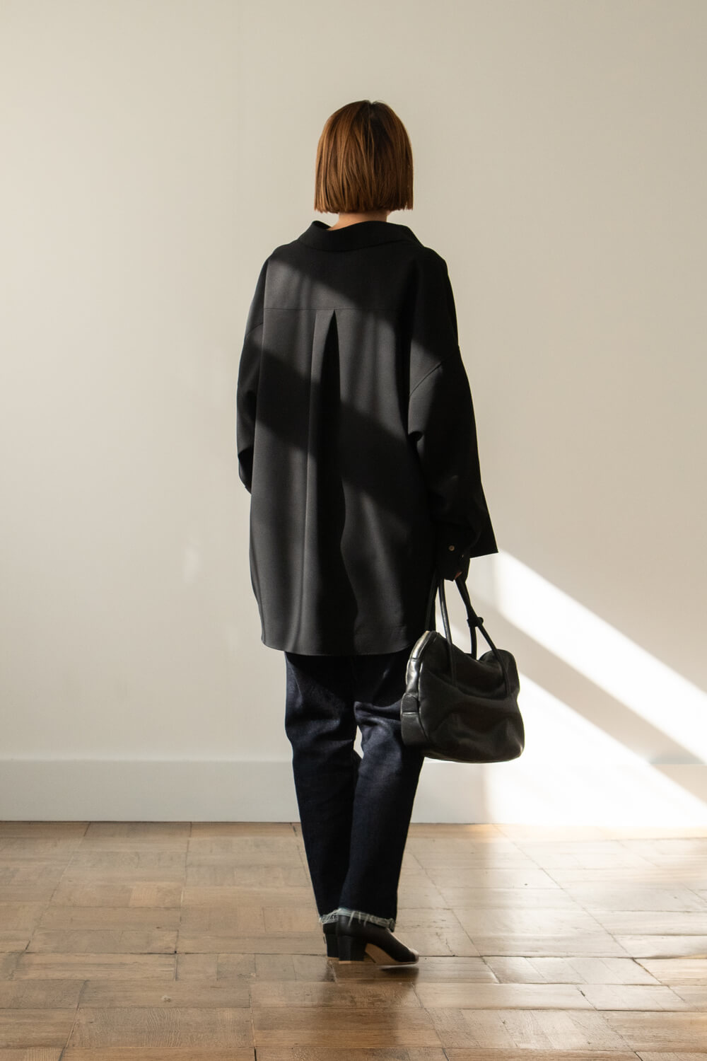 クレープシャツ」「Crepe Shirt」soutiencollar（ステンカラー