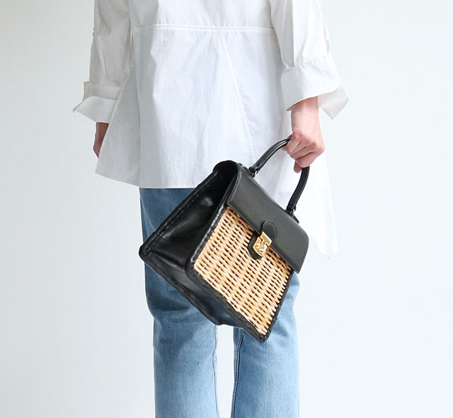 ebagos カーフ・ハンドバッグ M（かっちりバッグ/カーフケリー）カーフ