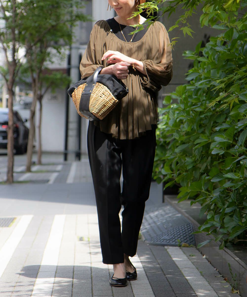 ebagosファスナー付バスケット（ファスナー付き1本手）オイル