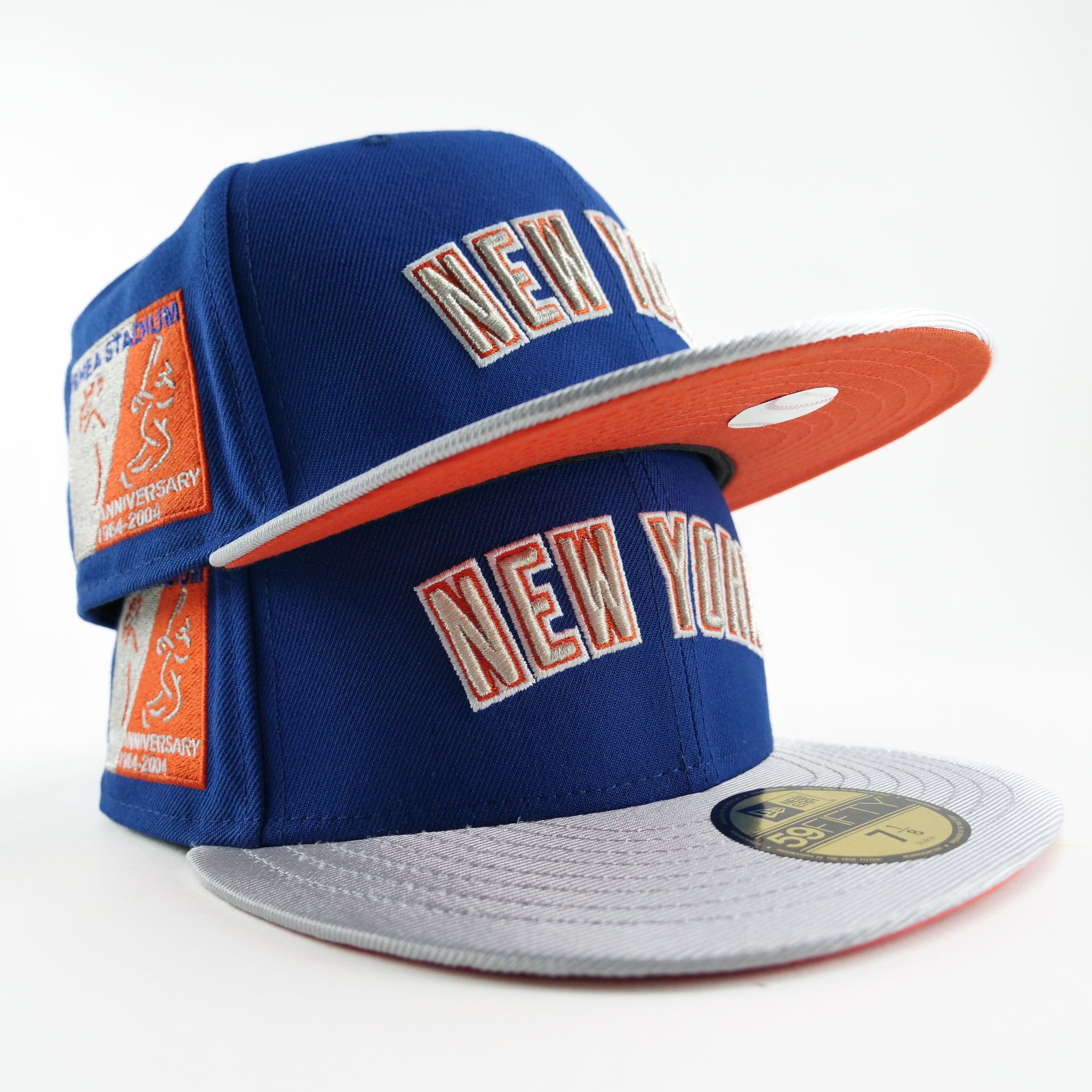 New Era Custom Exclusive Fitted NY Mets Metallic Silver 1987 Shea