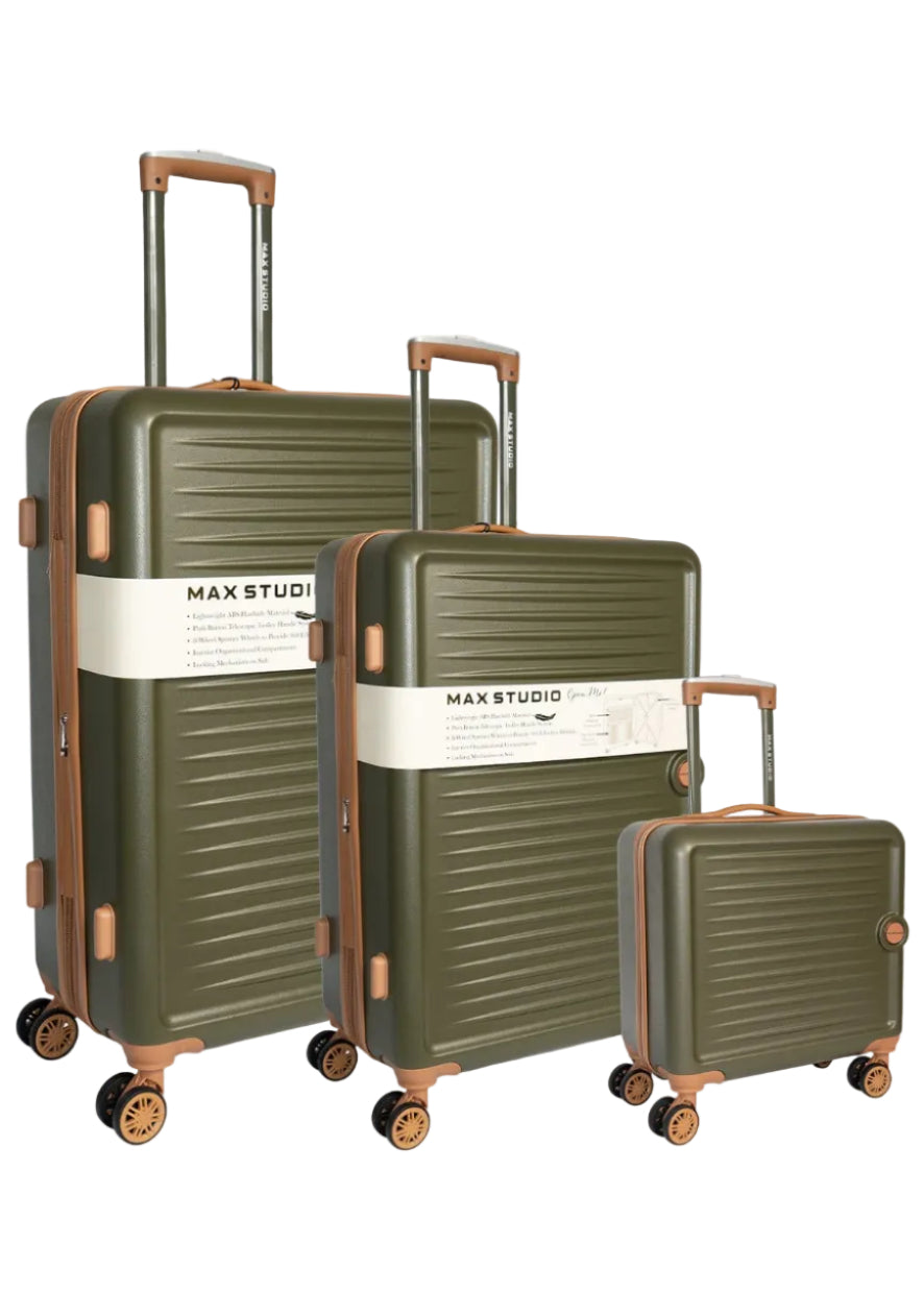 Max Studio ABS 3-Piece Hard Sided The Lisbon Luggage Set – Magid NYC