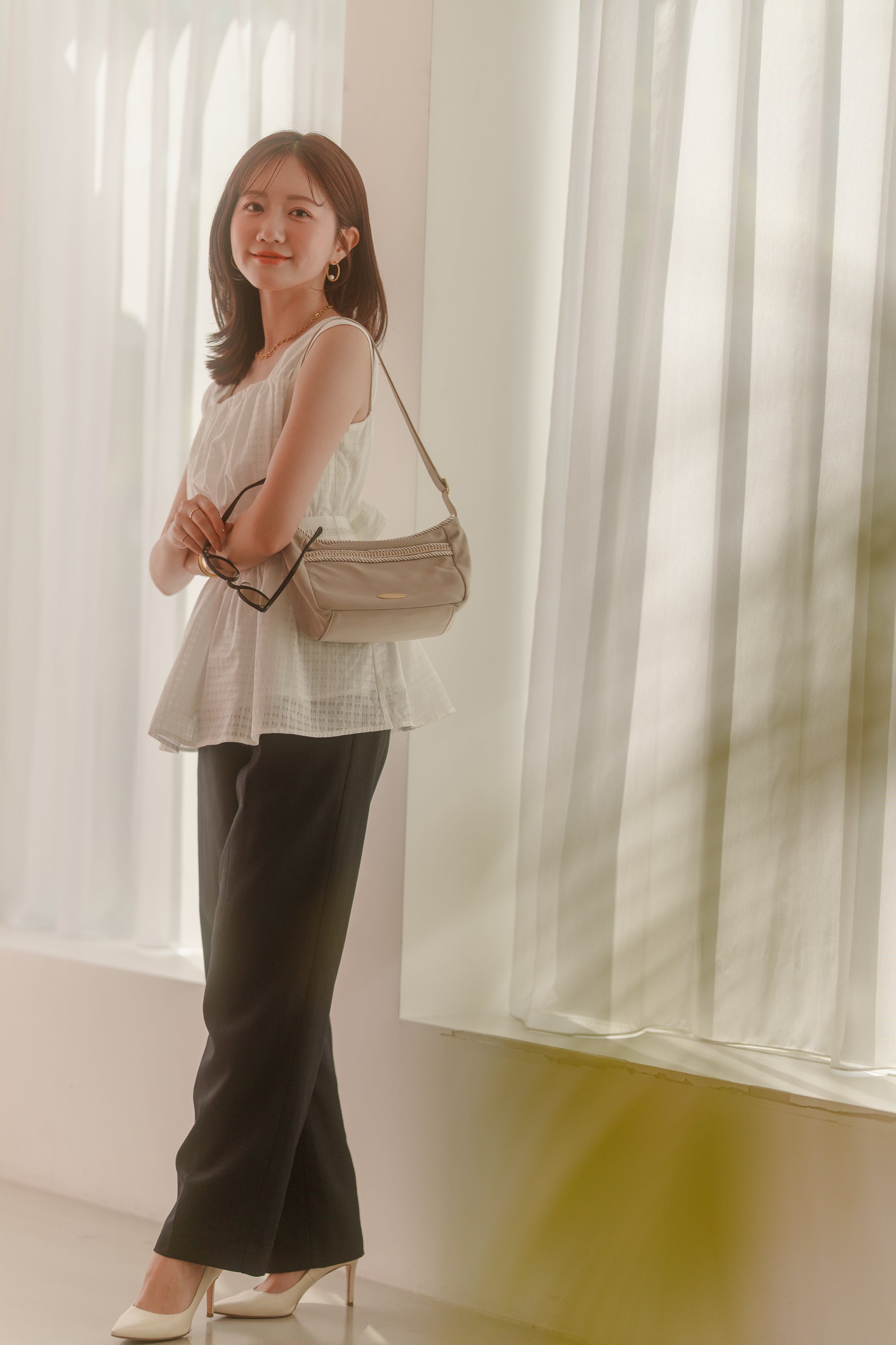 ツイストコードショルダーバッグ【リサイクルポリエステル】 – Maison