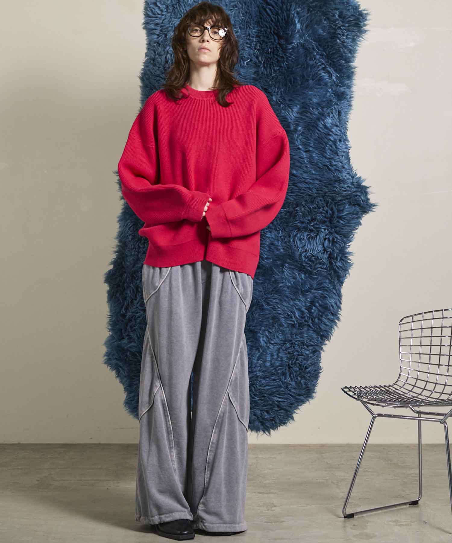 Prime-Over Pullover Crew Neck Knit