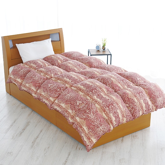 羽毛リフォーム フルオーダー 本掛 柄お任せ シングル （150cm×210cm）