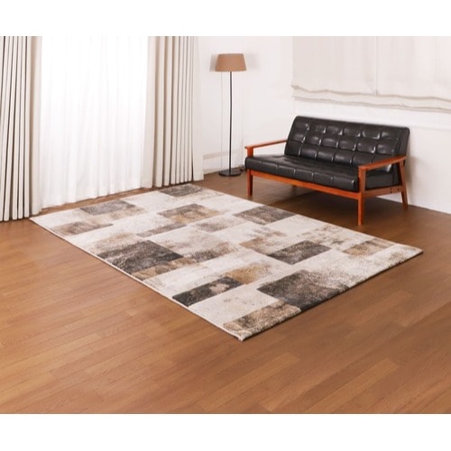 防炎 モダン ウィルトン 落ち着いた柄の輸入柄物カーペット「アクロ