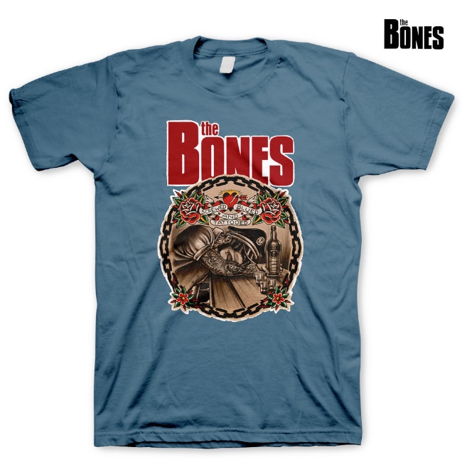 The Bones / ボーンズ - Screwed Tシャツ (インディゴブルー) | T