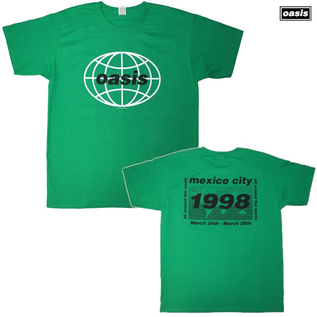 Oasis / オアシス - Mexico City Tシャツ(グリーン) | バンド名