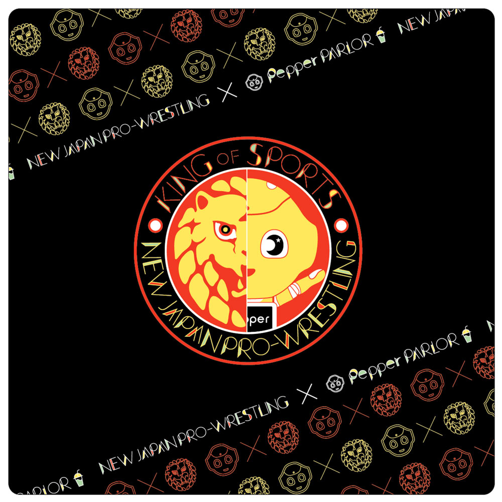 新日本プロレス×Pepper PARLOR ライオンマーク×Pepper ハンドタオル