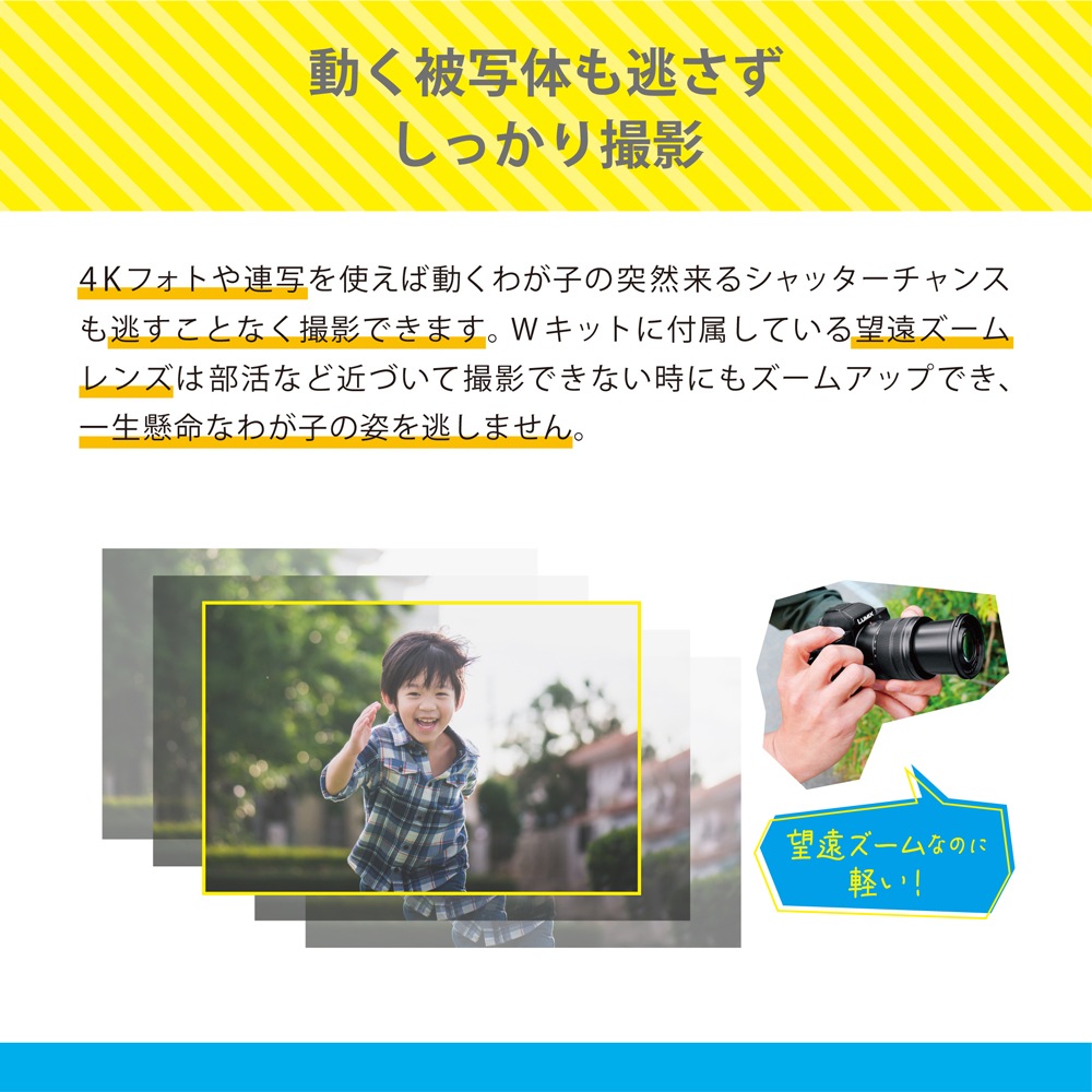 Panasonic LUMIX G100D Vキット 標準ズームレンズ トライポッド