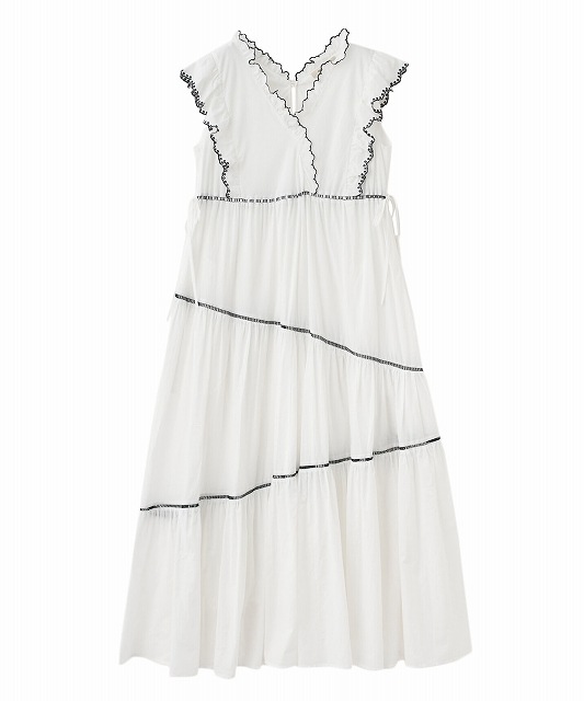 SALE40%OFF】COCODEAL ココディール エンブロイダリーフリルティアード