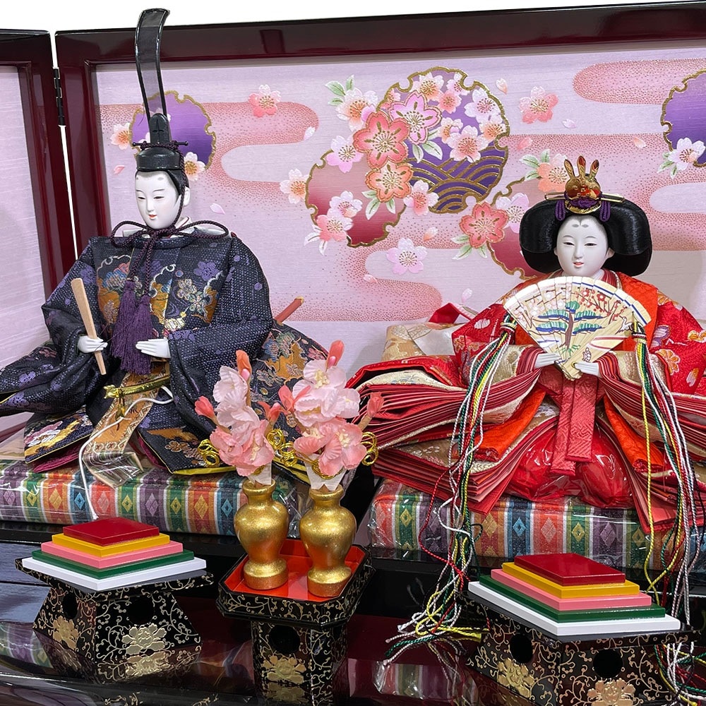 雛人形 久月 木製段飾り ひな人形 3段飾り 初節句飾り お祝 三段飾り