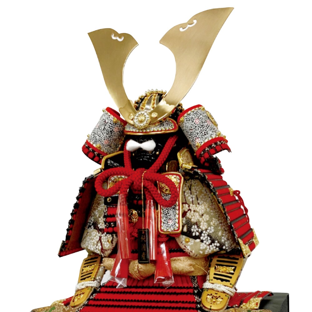 五月人形 5月人形 鎧飾り 7号 守護神大鎧 赤 おしゃれ |
