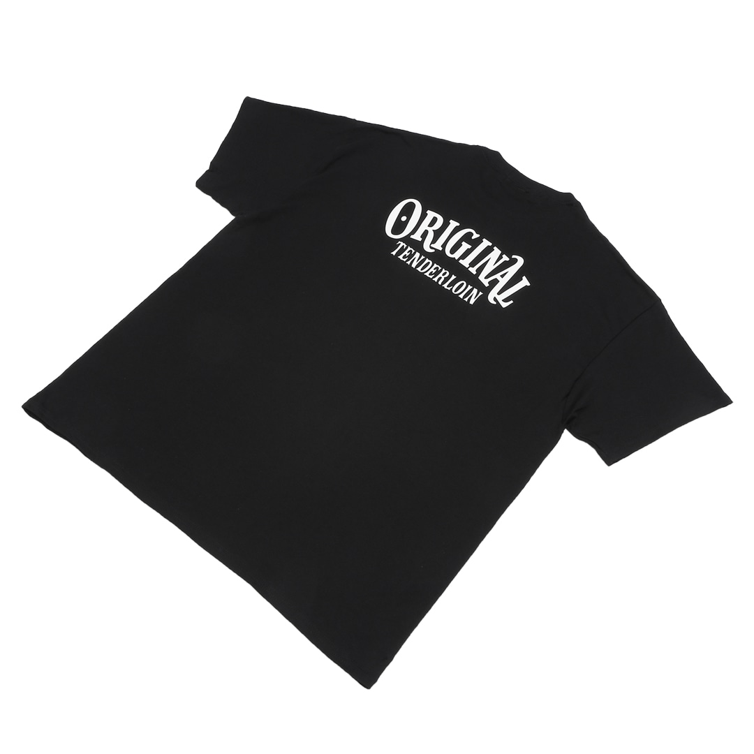 TENDERLOIN ZIGZAG T-SHIRTS 6.0oz PREMIUM COTTON 100% BLACK | T