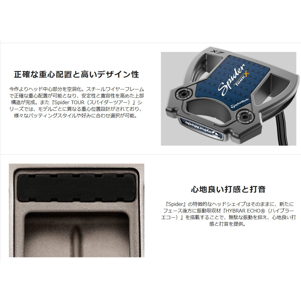 Taylormade Spider TOUR X トゥルーパス ダブルベンド 日本仕様