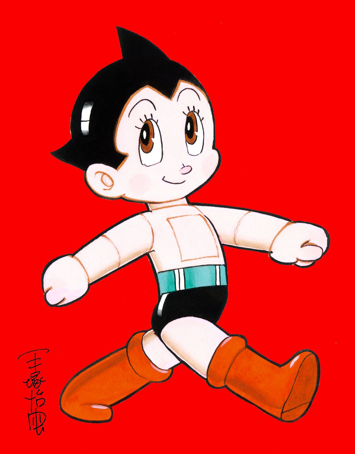 受注生産】限定版画「アトム（行進）」≪2か月以内に発送≫ | メディア