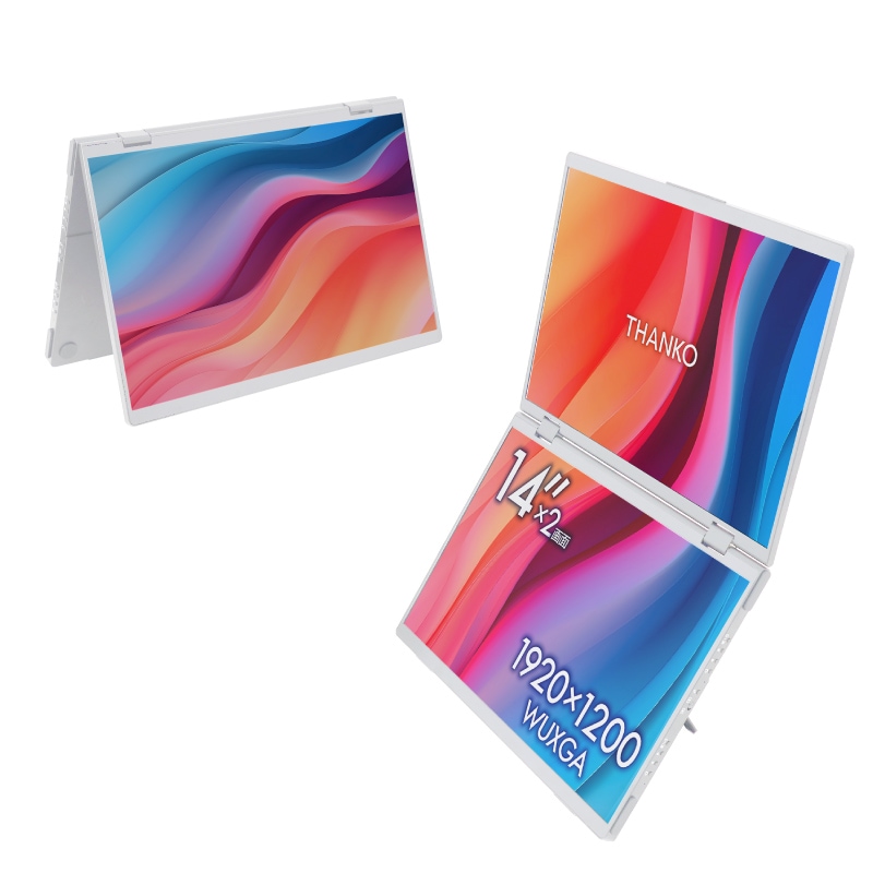 新色追加】Mac/Windows両対応 上下2画面拡張ポータブルモニター