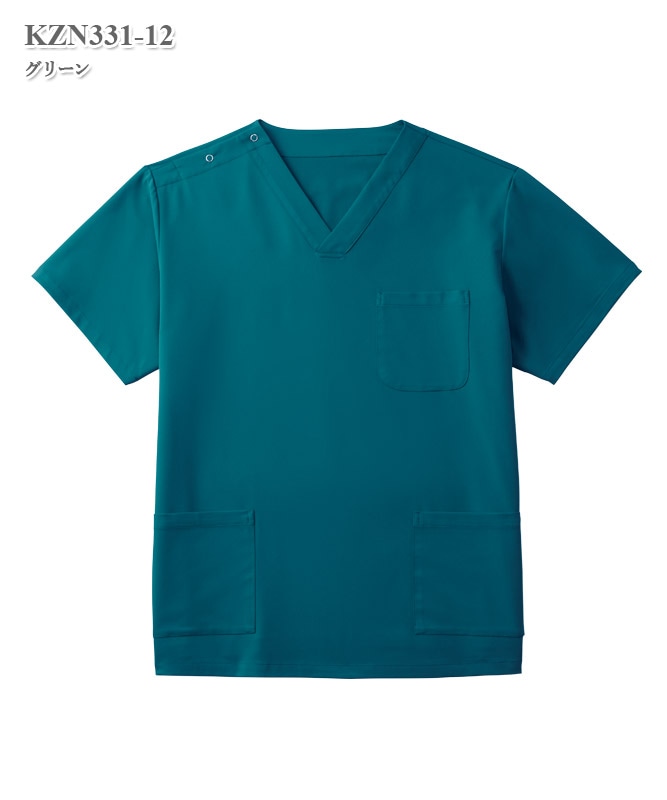 男女兼用スクラブ半袖[KAZEN製品] KZN331｜THS-白衣通販・販売