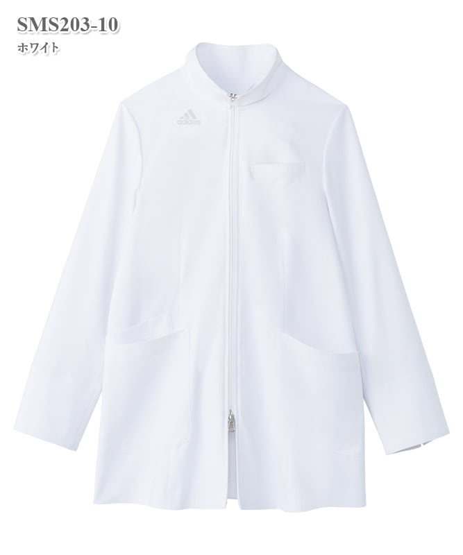 アディダスレディス白衣ドクターハーフコート長袖[KAZEN製品] SMS203