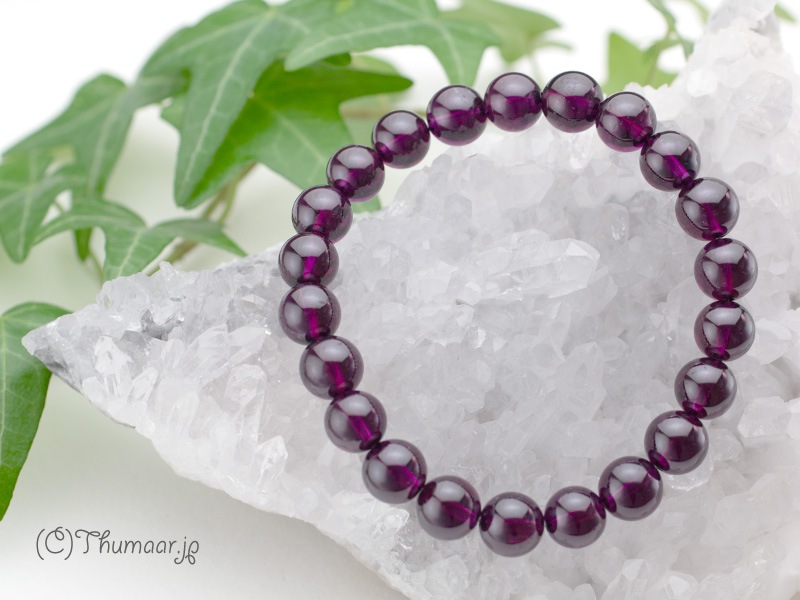 ロードライトガーネットのブレスレット【8mm】｜パワーストーンの通販