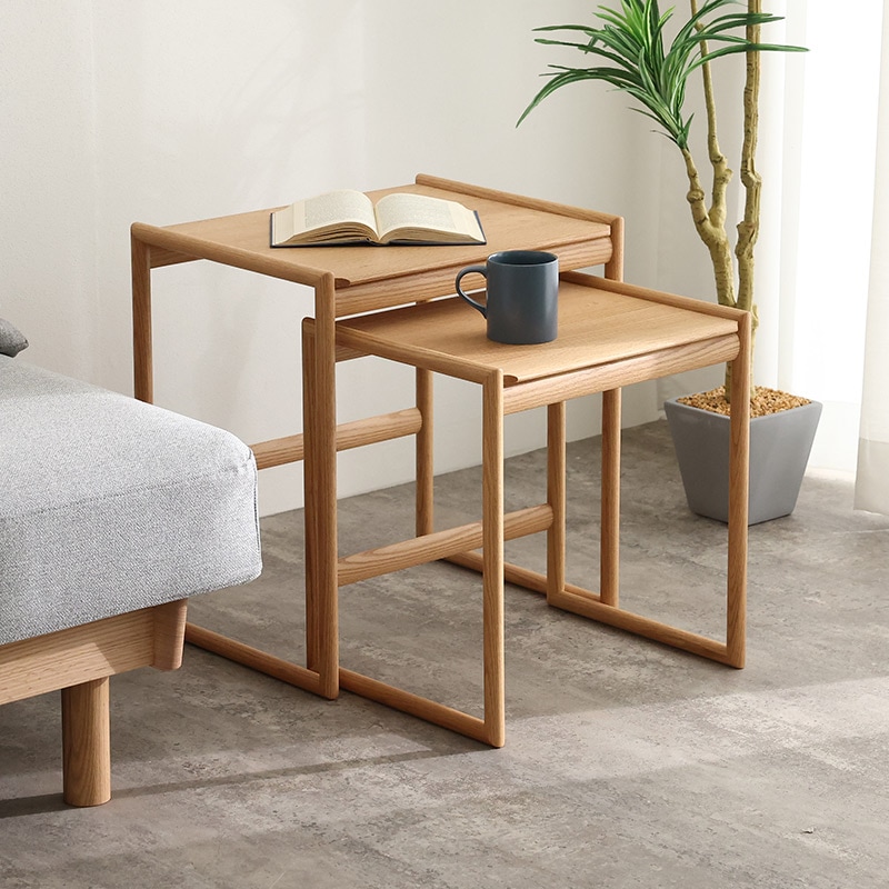 ネストテーブル FIKA NK-302R 312R ONR【大型商品配送】※納期4週間～の