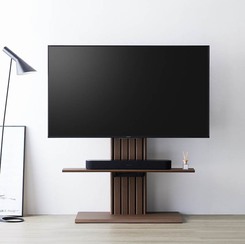 壁寄せTVスタンド IF ピラスト PLW-1210TV MB if HOME【お客様組み立て