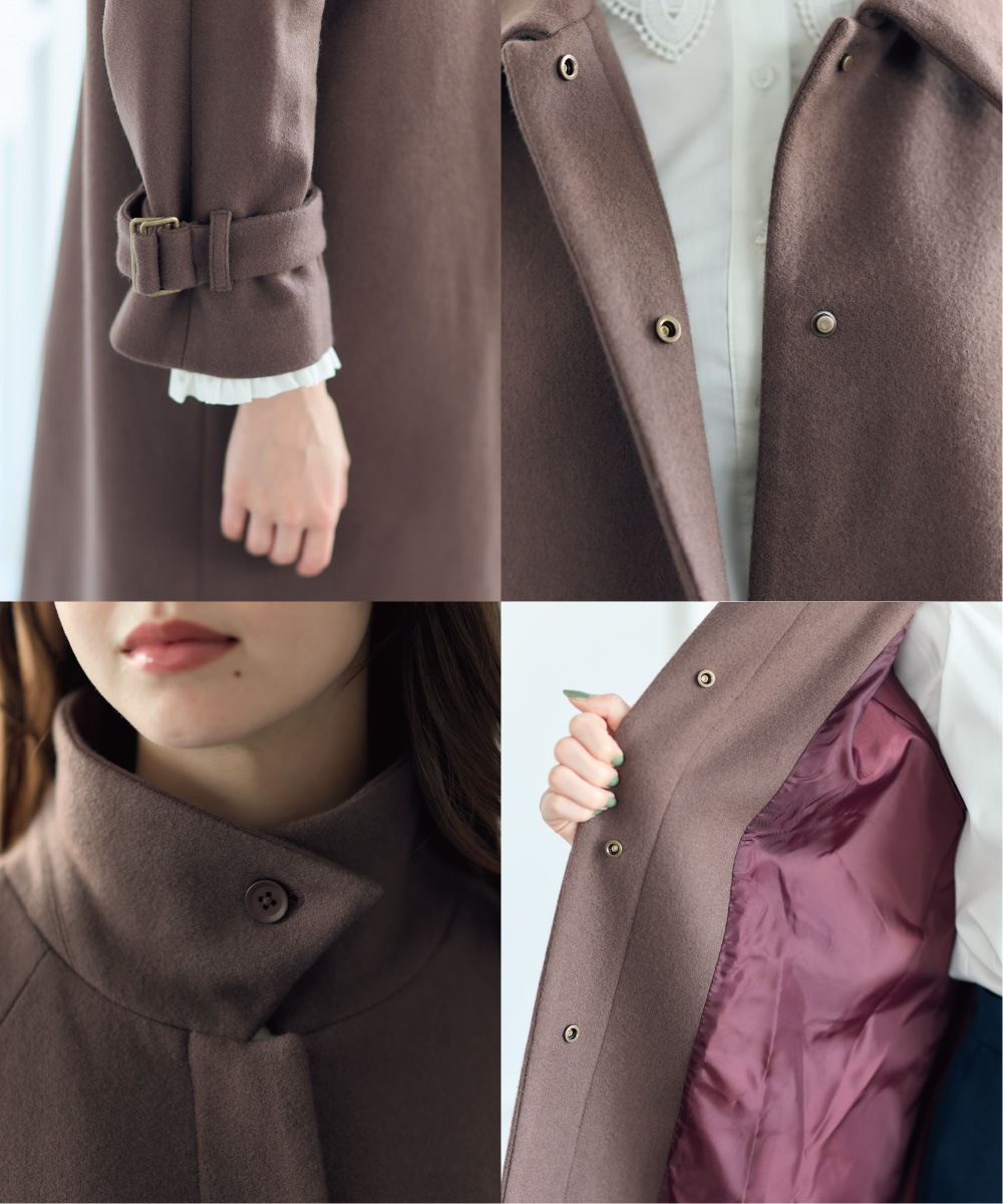 SALE】【Mimi Special Collaboration】ライトメルトンスタンドカラー