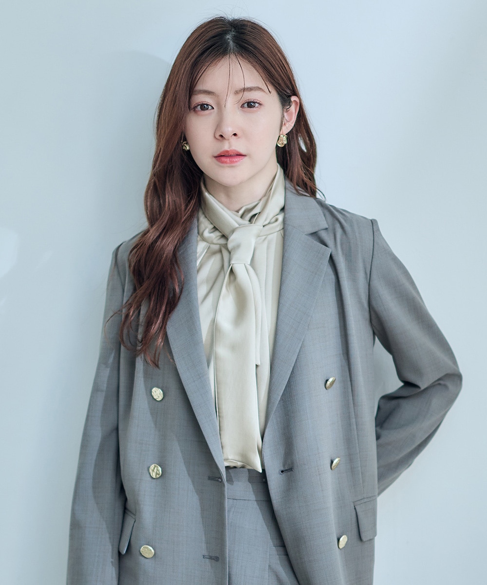 ヴィンテージサテンマルチウェイボウタイブラウス - 12Twelve Agenda