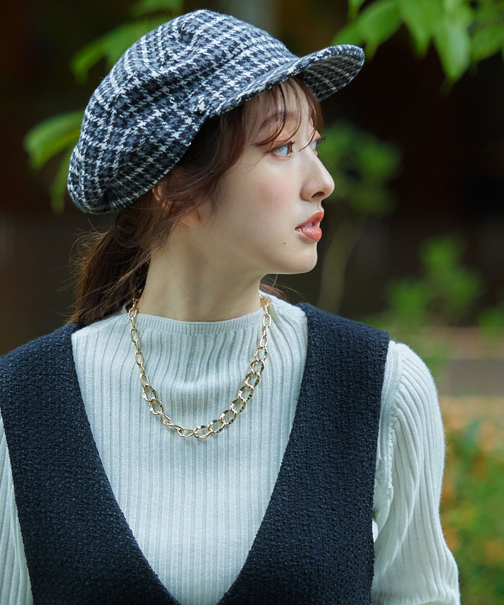 SALE】チェック柄キャスケット - 12Twelve Agenda(トゥエルブ