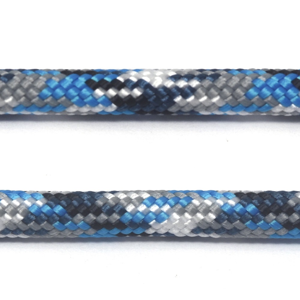 廃番】TIGER パラコード 30m×4mm / ブルーカモ 〈1束〉:がまぐち口金