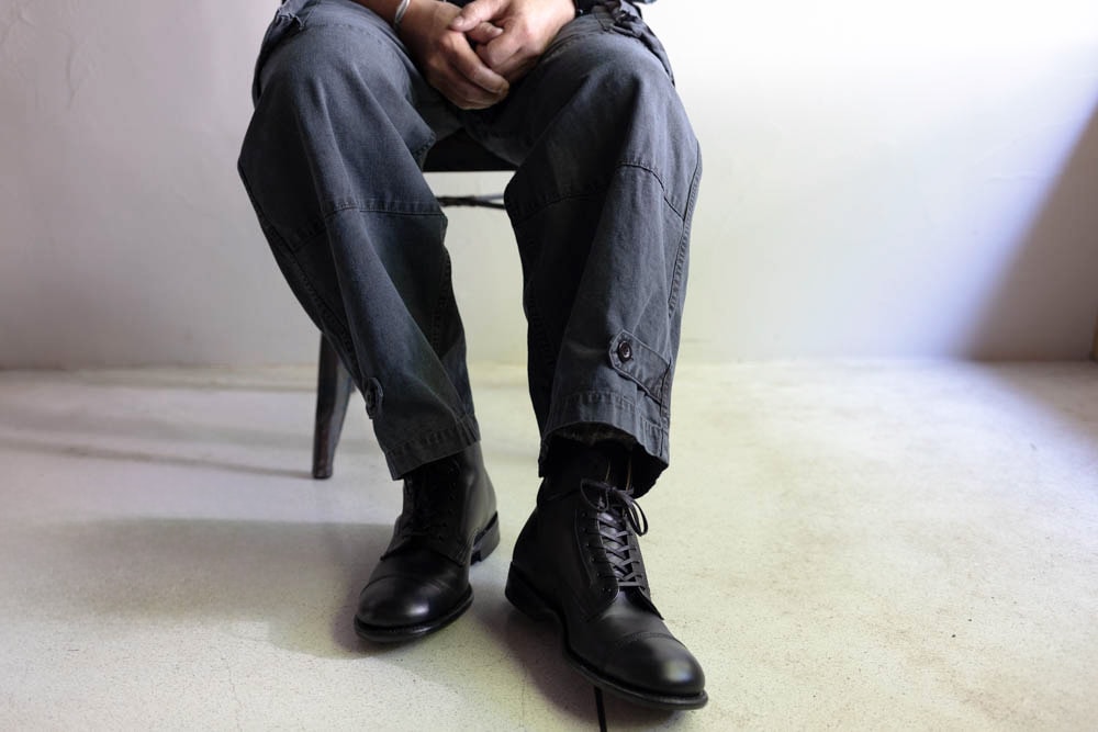 SANDERS サンダース | B.G.S. DERBY BOOT Col : BLACK (B.G.S.