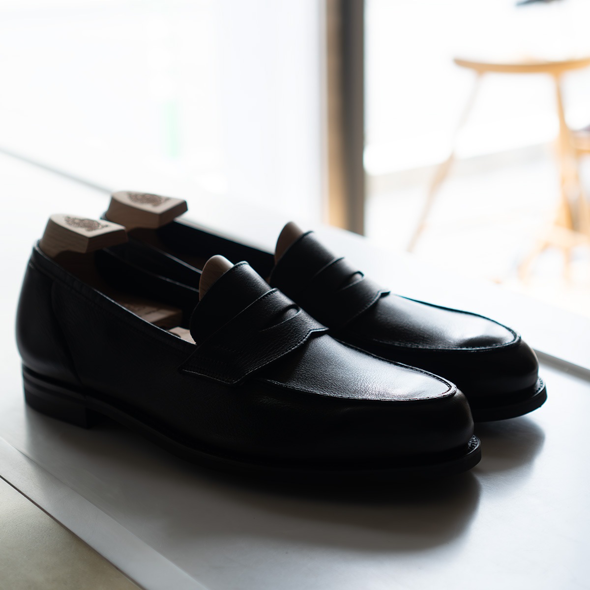 クロケット＆ジョーンズ コロンビア|COLUMBIA BLACK ローファー メンズ