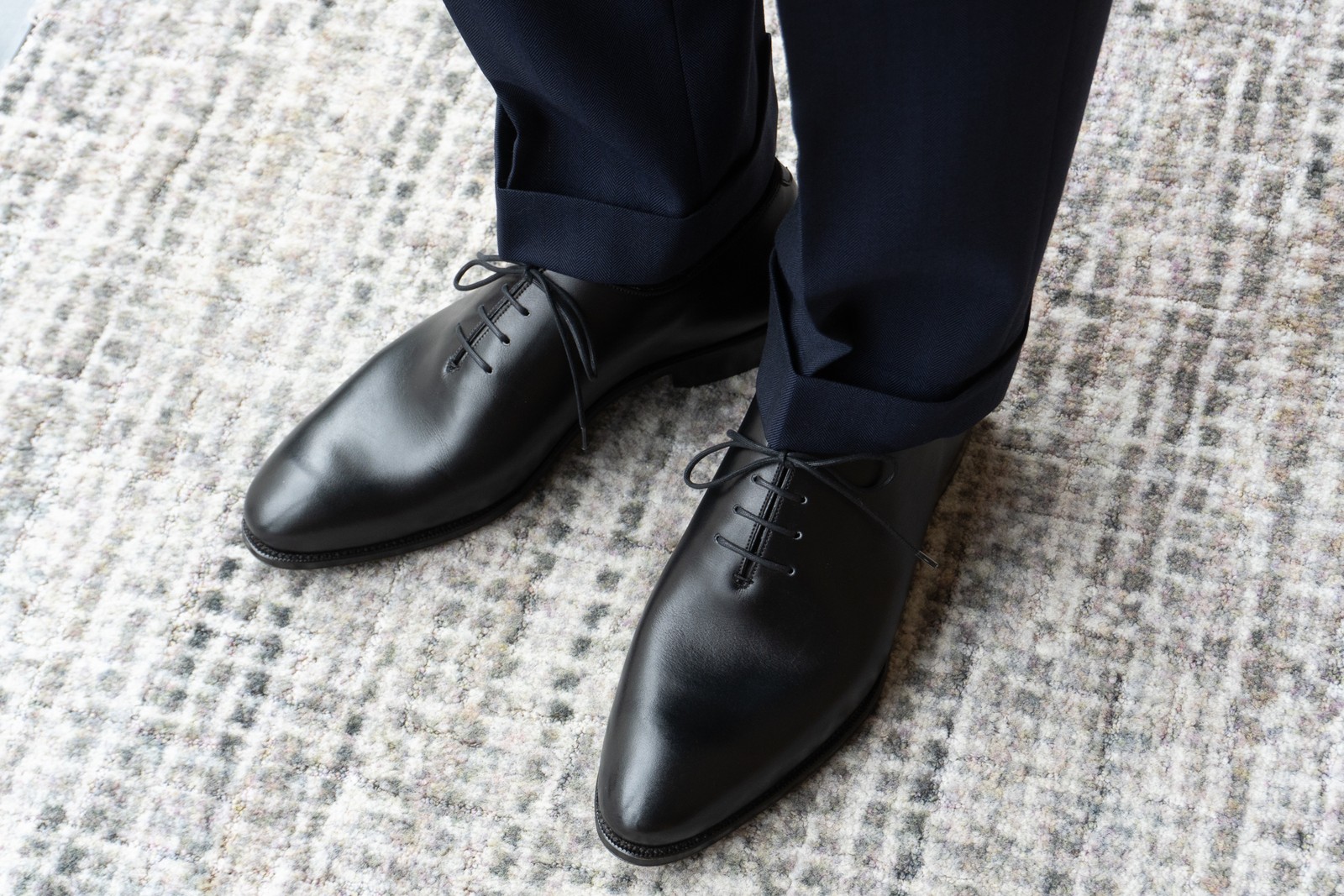 カルミーナ 80169 BLACK プレーントウ メンズ | カルミーナ（CARMINA