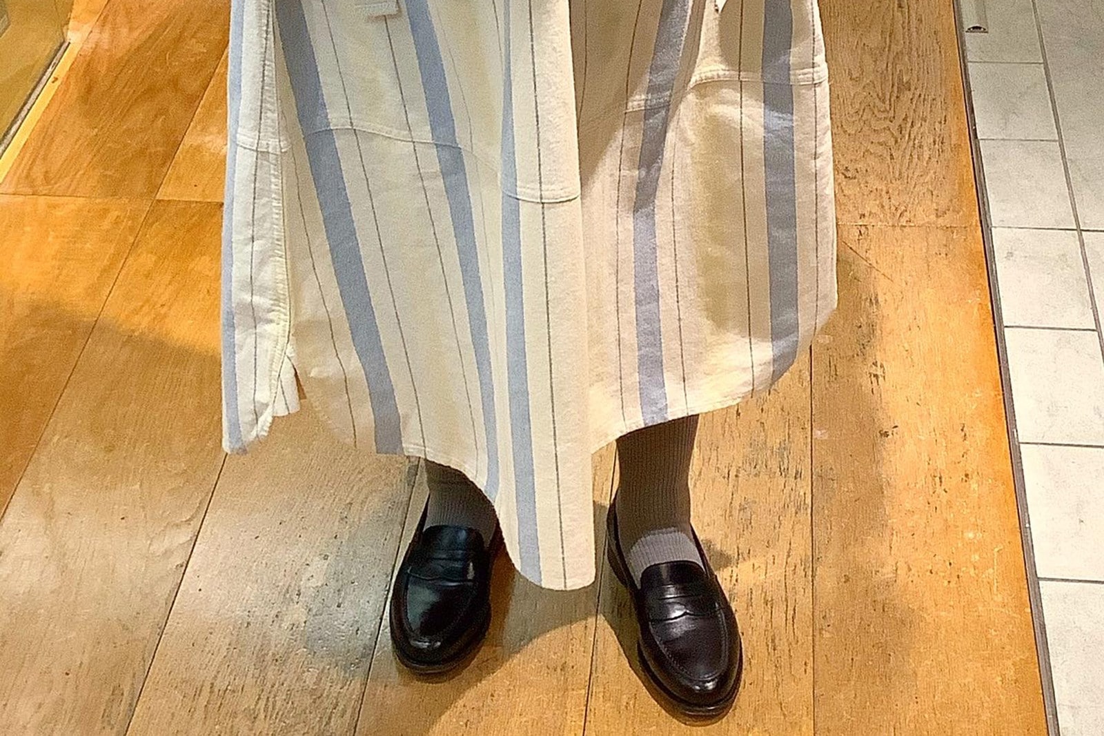 SALE】オリエンタル アルバース|ALBERS BLACK ローファー レディース