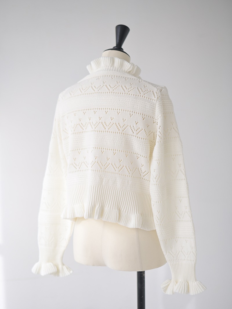 ハートクロシェカーディガン | Cardigan,長袖 | | TREFLE＋1（トレフル