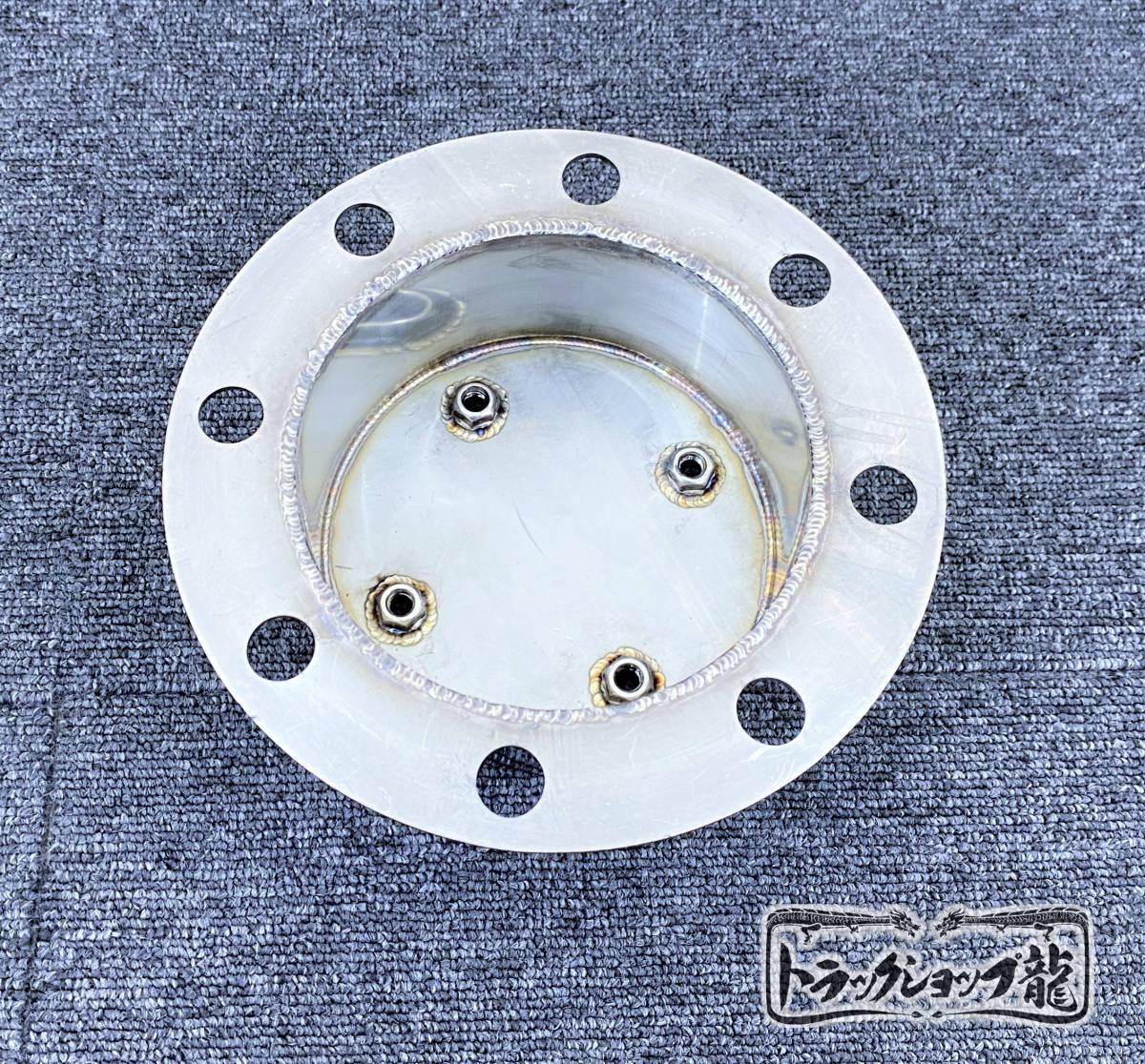 ステンレス リアハブキャップ 22.5インチ 8穴 4個組 センターカバー