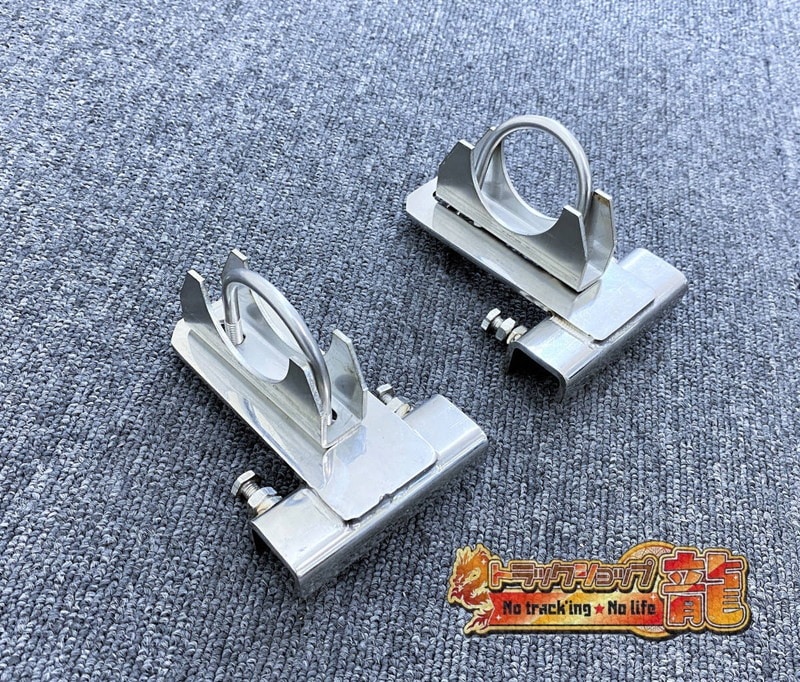 ステンレス アンテナステー 雨どい取付金具2個付き φ38パイプ 60° 標準