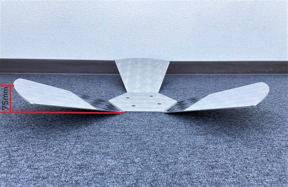 鏡面ステンレス 【22.5インチ】 プロペラ スピンナー 4個セット 3枚羽