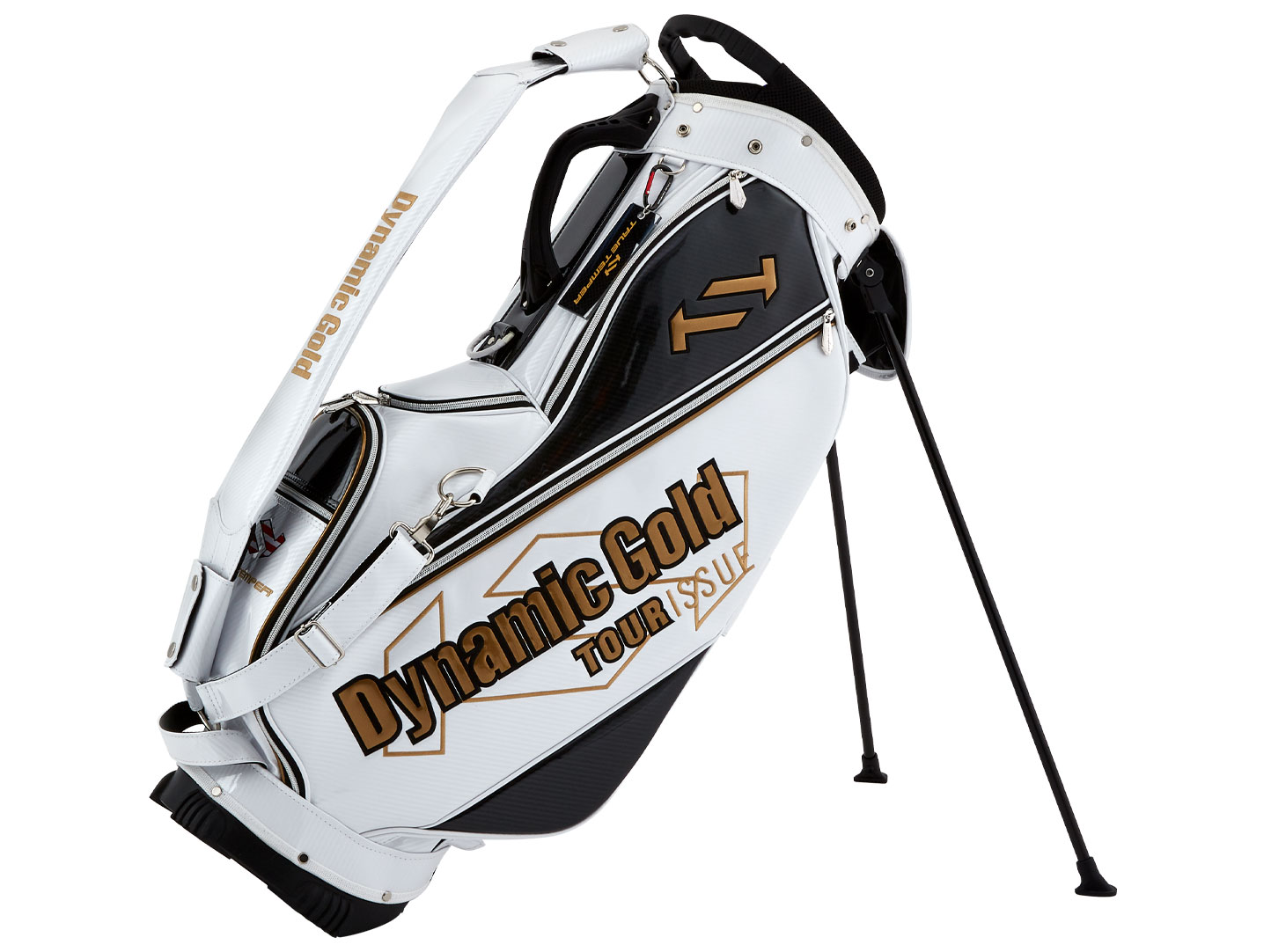 ダイナミックゴールドスタンドキャディーバッグ ホワイト（2022