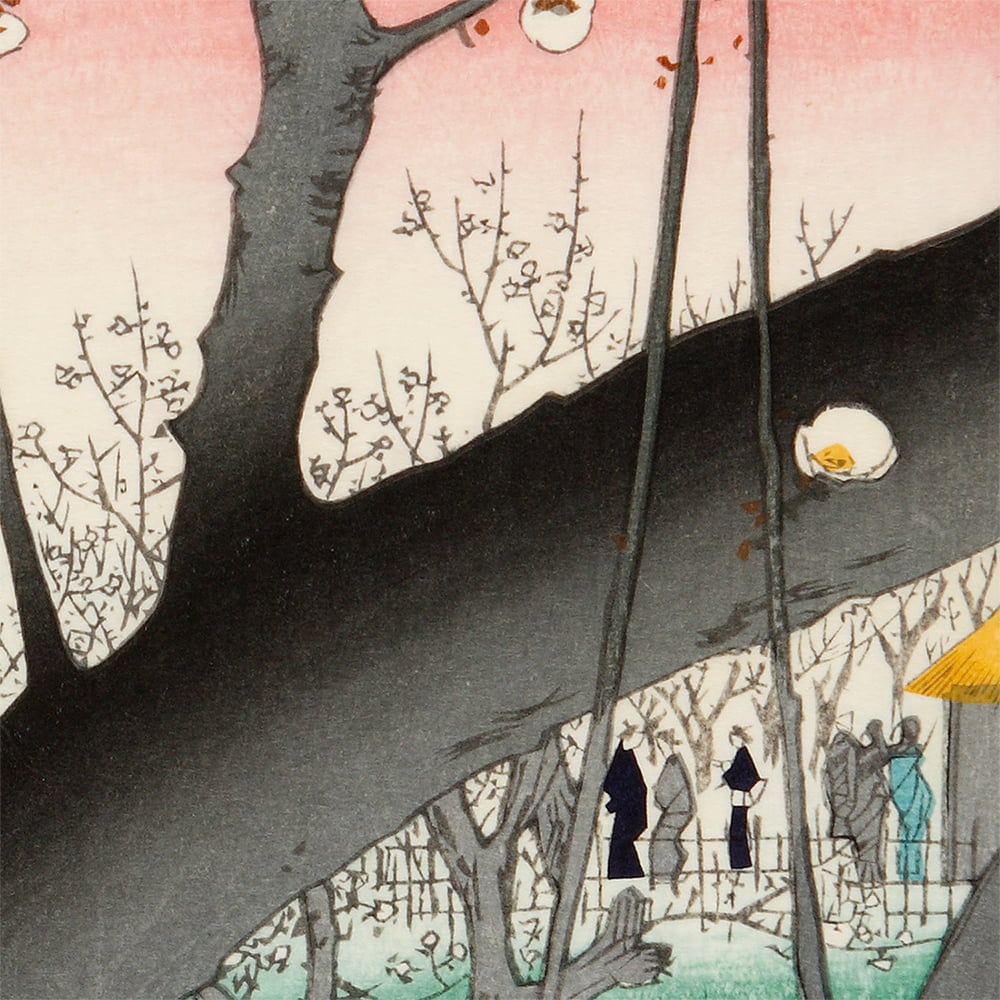 歌川広重「名所江戸百景 亀戸梅屋舗」浮世絵木版画｜浮世絵工房
