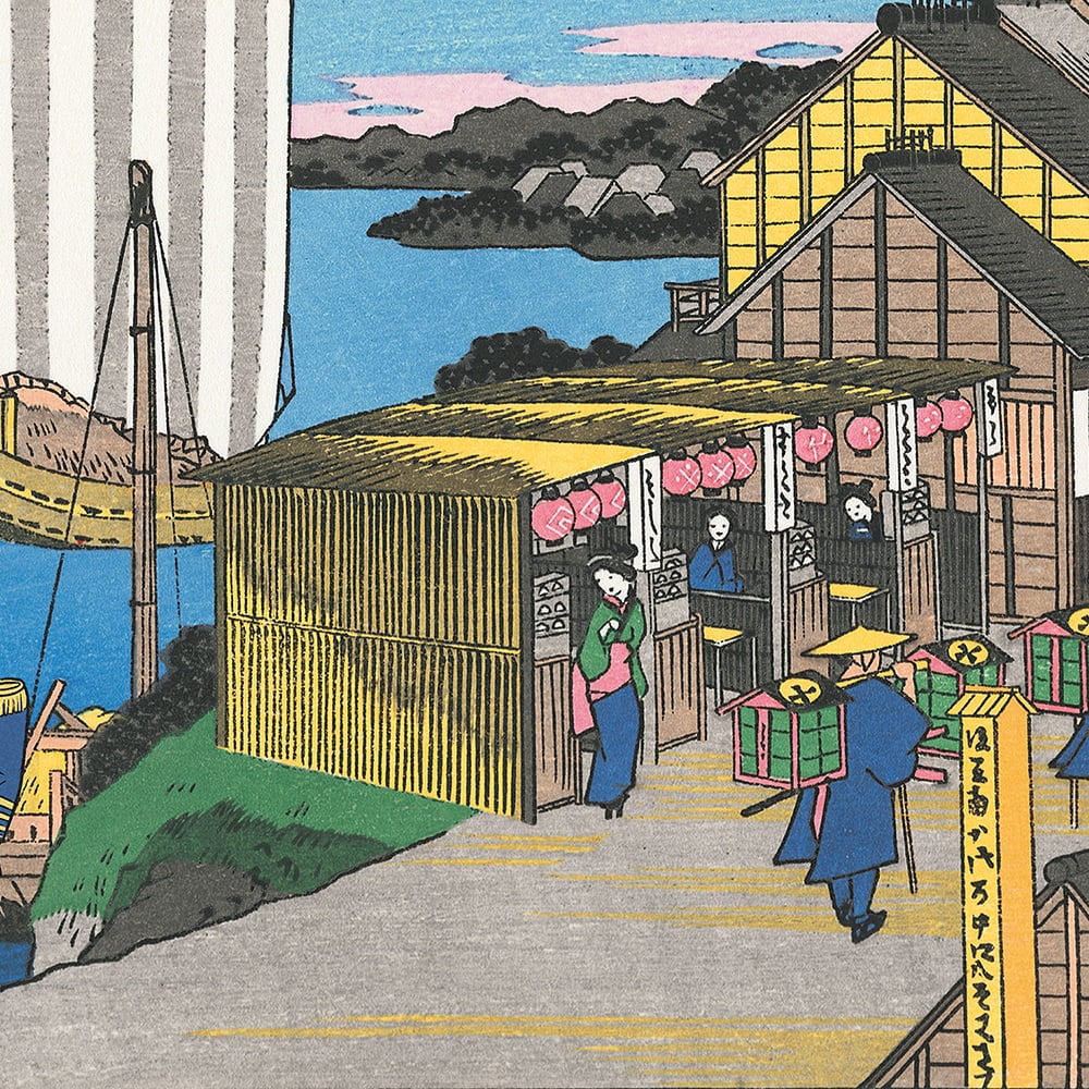 坂本龍馬 浮世絵「龍馬が見た景色 品川」【特別額装】｜浮世絵工房