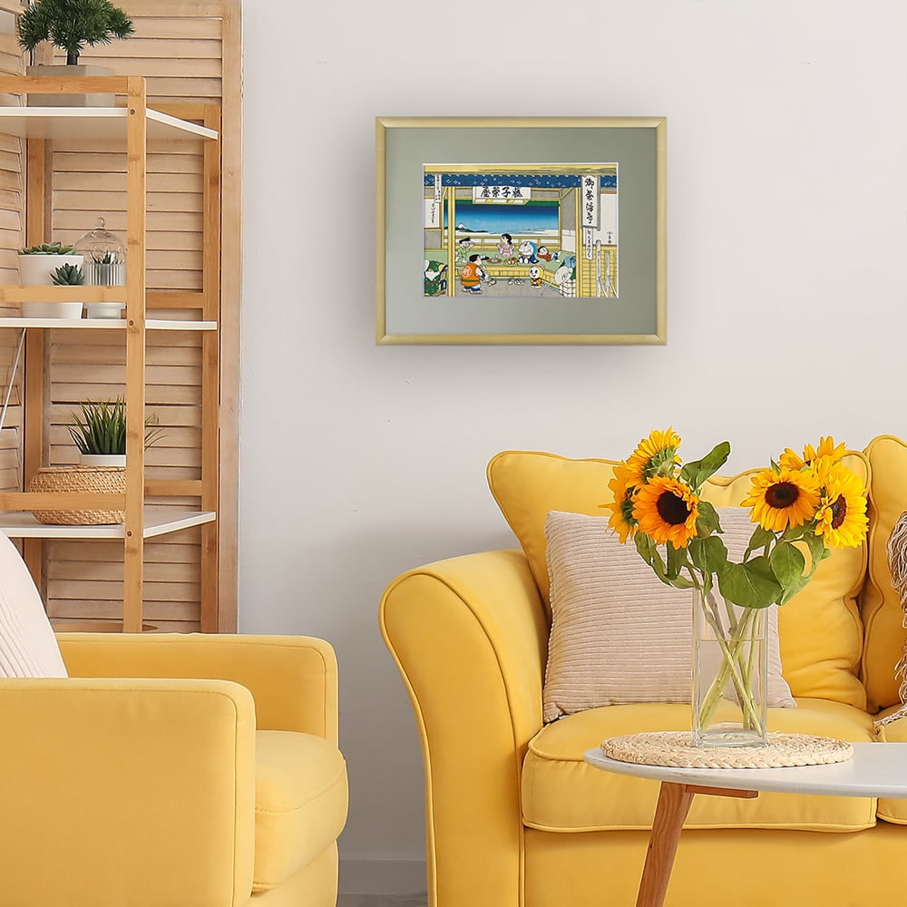 ドラえもん 浮世絵木版画「富嶽三十六景 東海道吉田」｜浮世絵工房