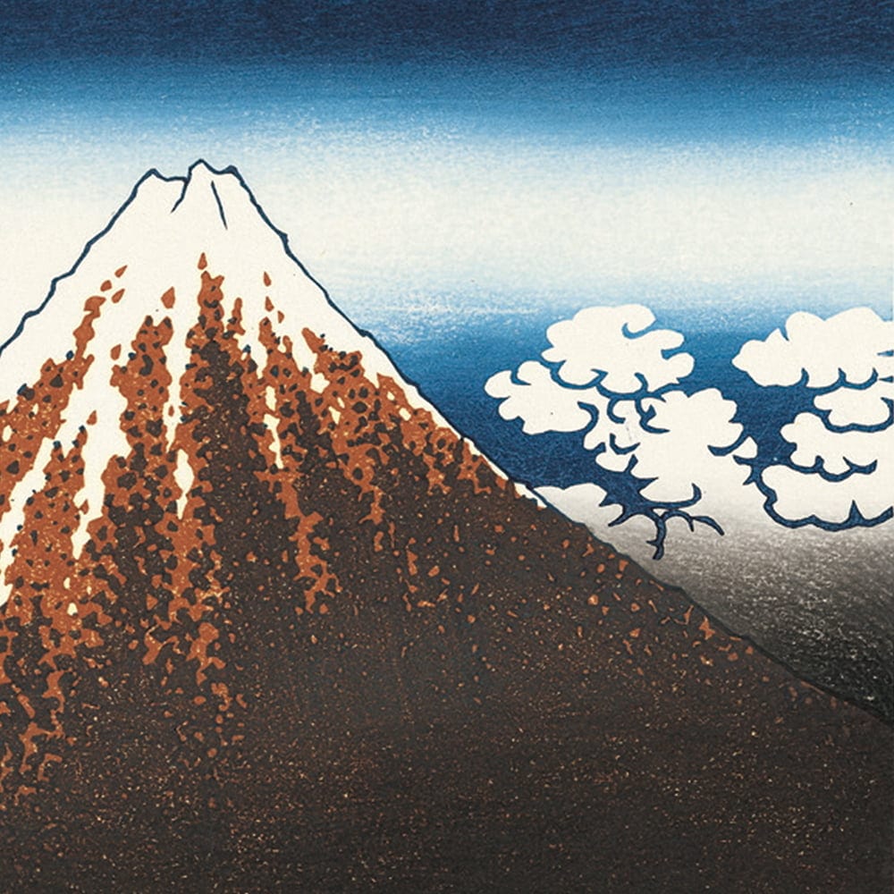 葛飾北斎「富嶽三十六景 山下白雨」浮世絵木版画｜浮世絵工房