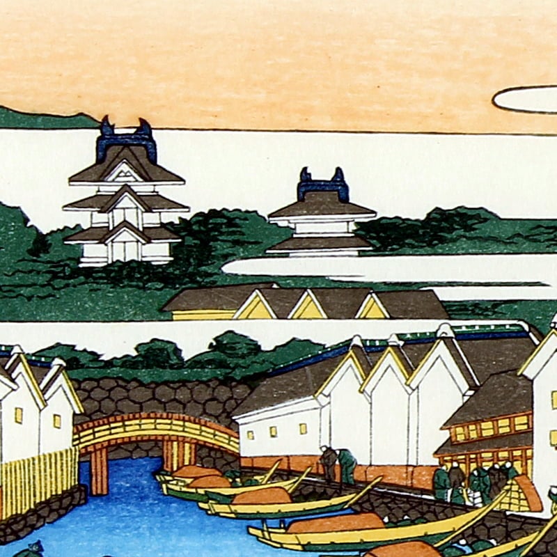 富嶽三十六景 江戸日本橋｜葛飾北斎【富士山世界文化遺産登録10周年