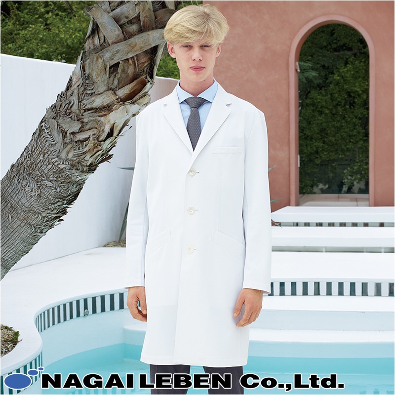 白衣 シングルドクターコート [男性用] SD-3000 [返品・交換不可
