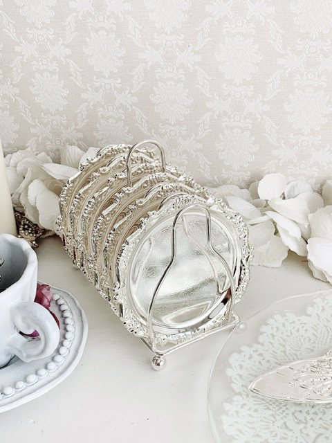 シルバーコースター6枚セット | キッチン,トレイ | Vanilla Rose