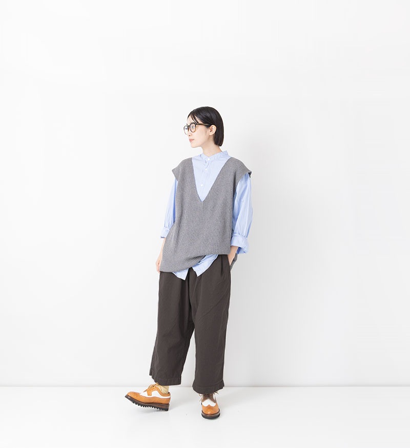 【美品】ttaggg ギャザースナップパンツ KsG パンツ ワイドシャーリングモップパンツ レディース メンズ