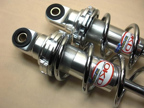 OKD製アルミボディ荒巻サス260mmメッキモンキー カブDAX B02